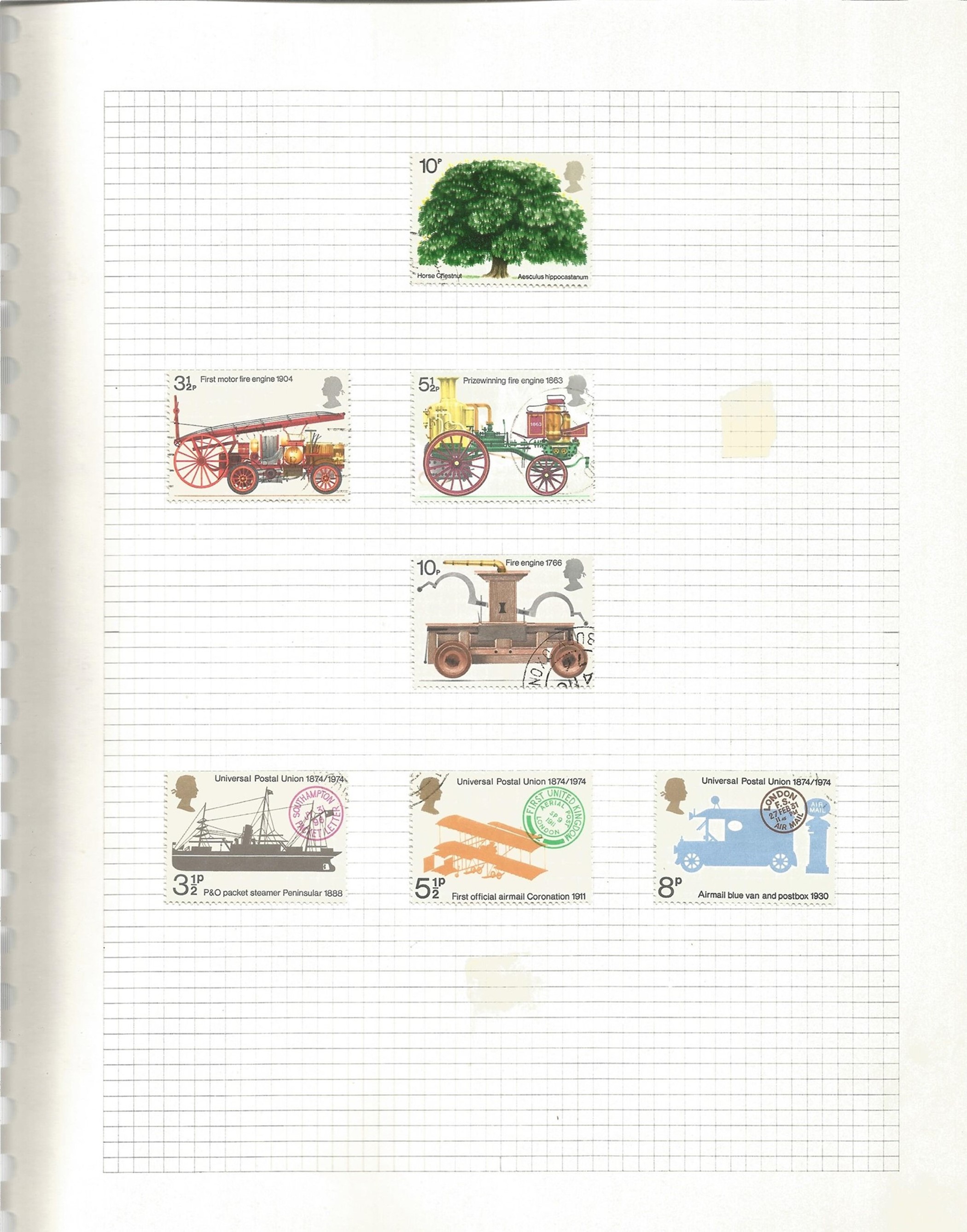 GB Used Stamps in an Album with Stamps from 1971 onwards plus Hagner Block with Definitives Includes - Image 3 of 8