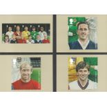 Football Heros collection of 12 PHQ cards showcasing legendary football names including George Best,