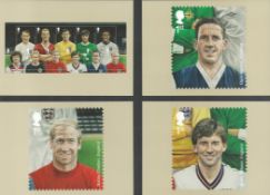 Football Heros collection of 12 PHQ cards showcasing legendary football names including George Best,