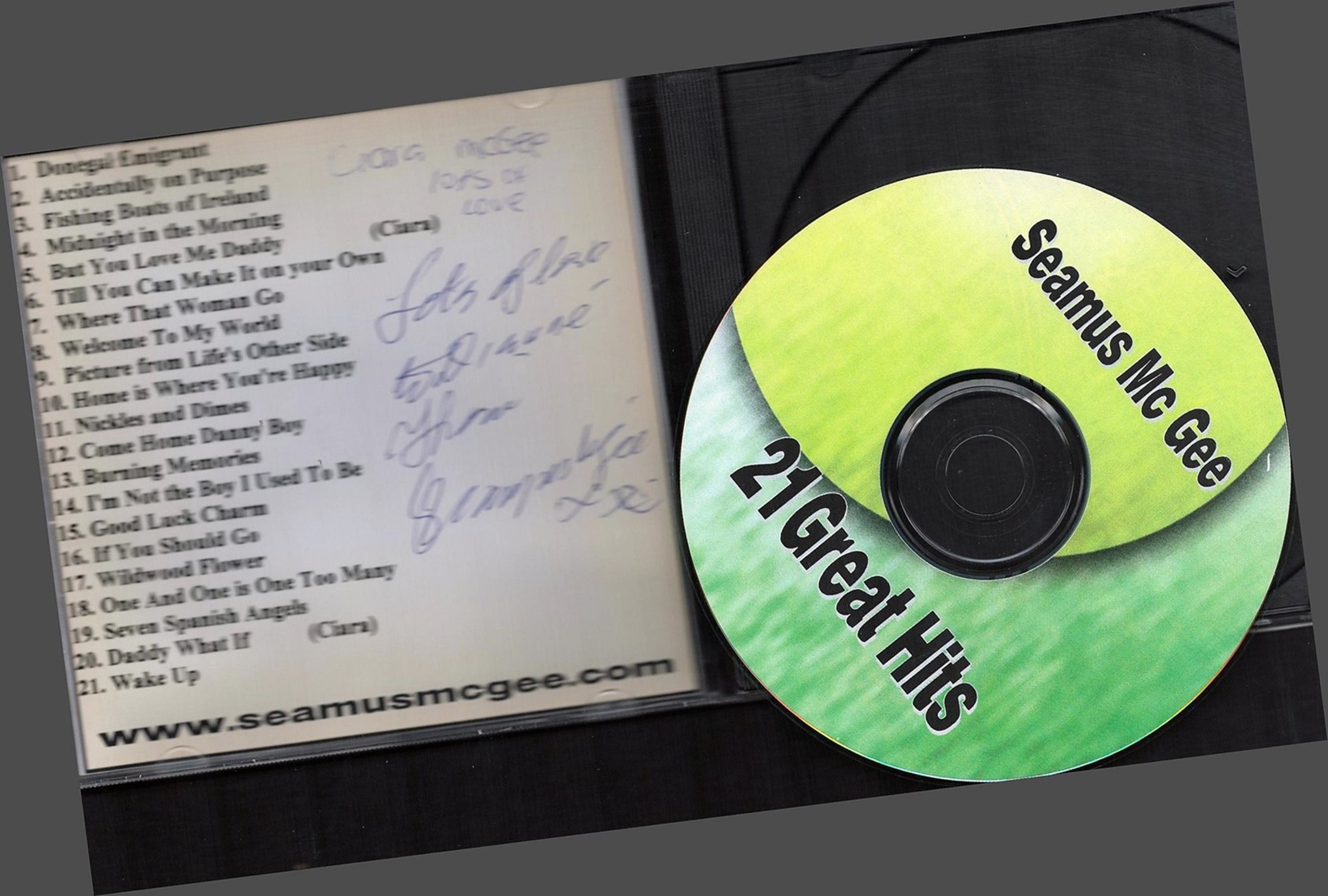 5 Signed CDs, Jimmy Buckley, Sean O'Farrel, Seamus McGee, Fergal Flaherty, Mary B & Paul. Good - Image 3 of 3