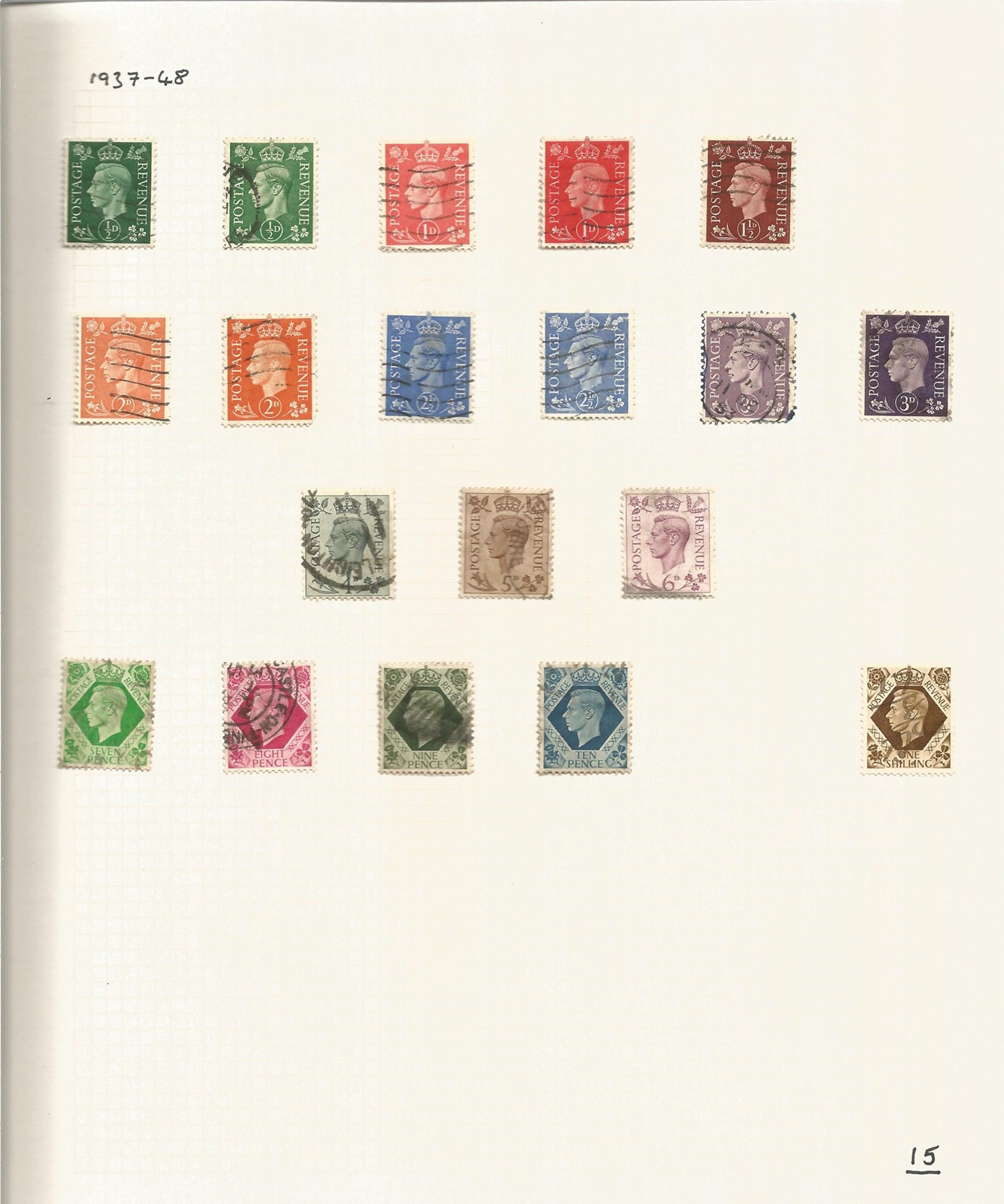 GB Used Stamps in a Stanley Gibbons Devon Large Capacity Peg Fitting Album containing Stamps from