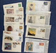 31 Benham (Silk) FDC with Stamps and Various FDI Postmarks, Clean and have never been Addressed,