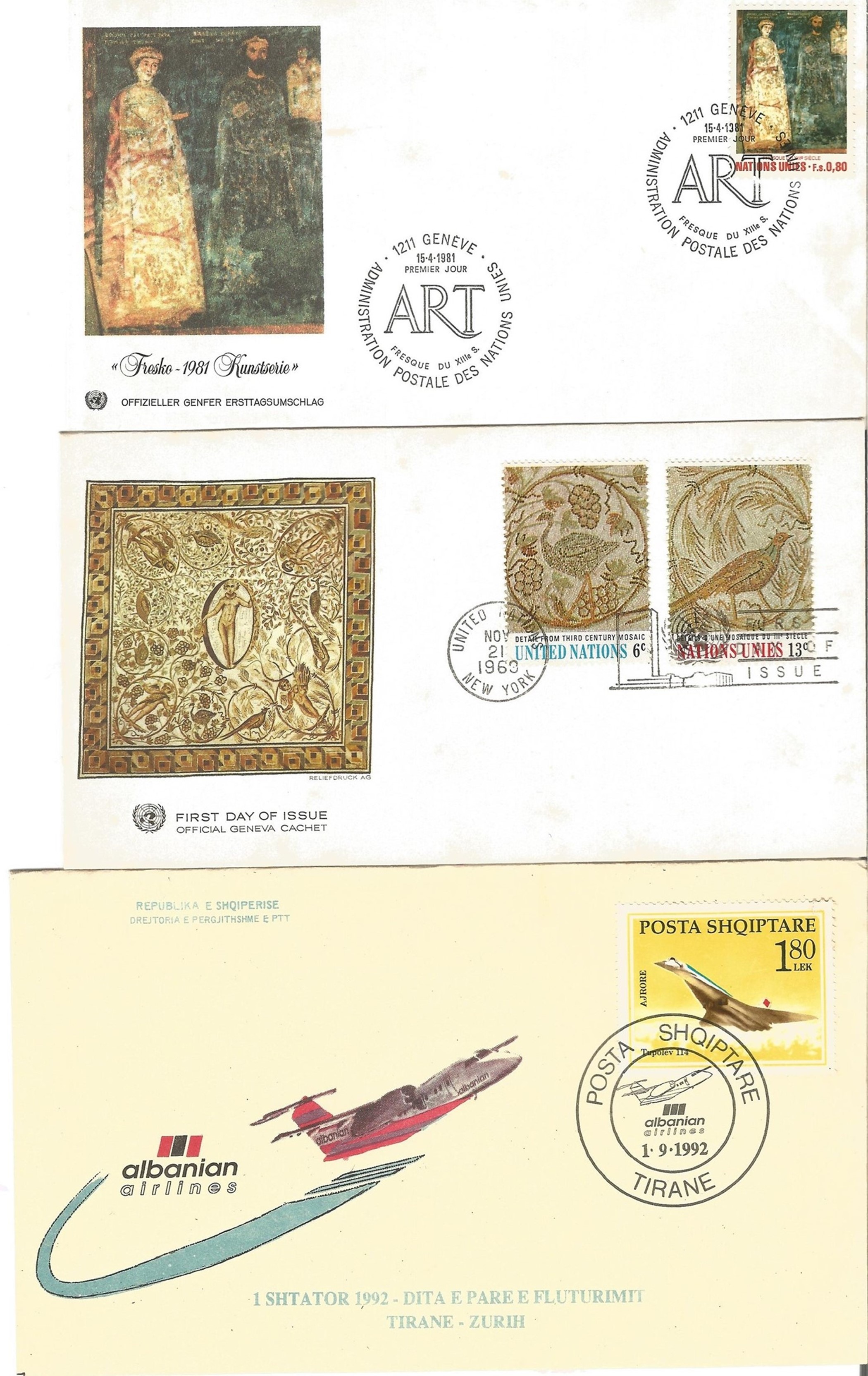 A Selection of FDC and Commemorative Covers from Switzerland & Monaco, 8 Items. Good condition. We - Image 3 of 3