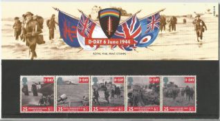 GB Mint Stamps Presentation Pack no 248 TD Day 6th June 1944, 1994. Good condition. We combine