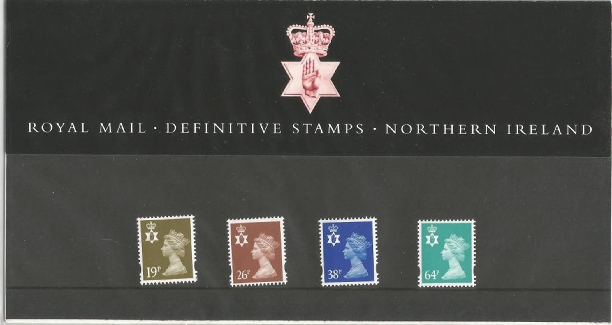GB Mint Stamps Presentation Pack no 47 Royal Mail Definitive Stamps Northern Ireland 1999. Good