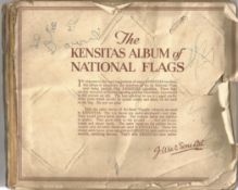 Collectors Cards / Cigarette Cards The Kensitas Album of National Flags (J Wix & Sons Ltd) some