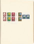 Switzerland Stamps approx 270 Mint & Used Helvetia Stamps in an old Crown loose leaf Album from