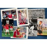 55 Unsigned Football Photos, Various Different Sizes 30 are Approx 8 x12, some are 10 x 14, the