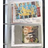 Collectors Range Album with 33 Leaves containing approx 120 varied Photos & Postcards. Good