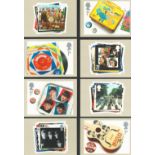 The Beatles PHQ, FDC and stamp collection. Featuring 11 PHQ cards, a sheet of 4 Offical Beatles