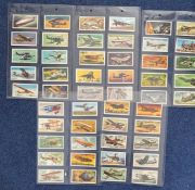 Set of 50 History of Aviation Brooke Bond Collectors Cards, Nicely displayed in order within 5