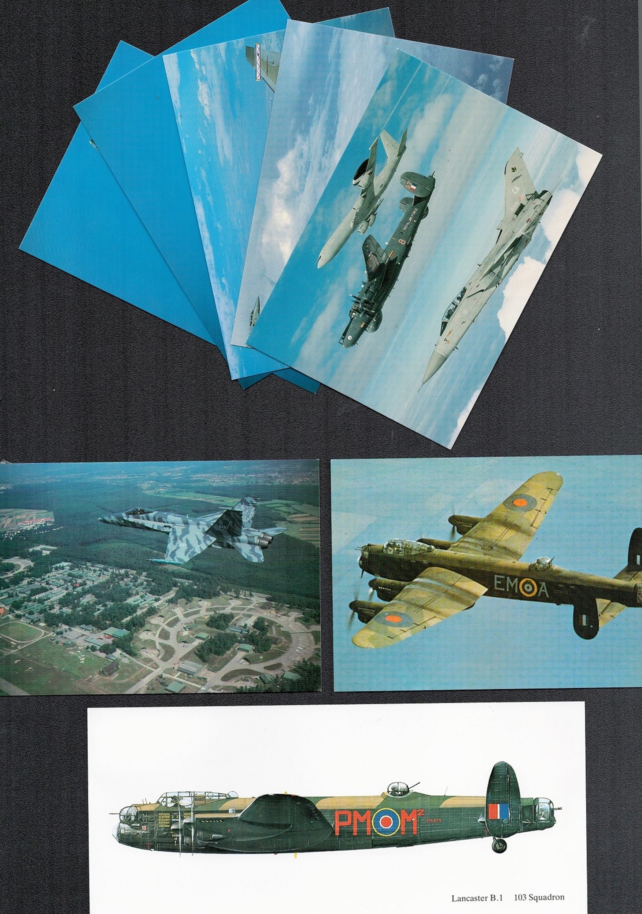 Aviation collection featuring 1 signed and 2 flown photo post cards plus 17 unsigned photo postcards - Image 2 of 2