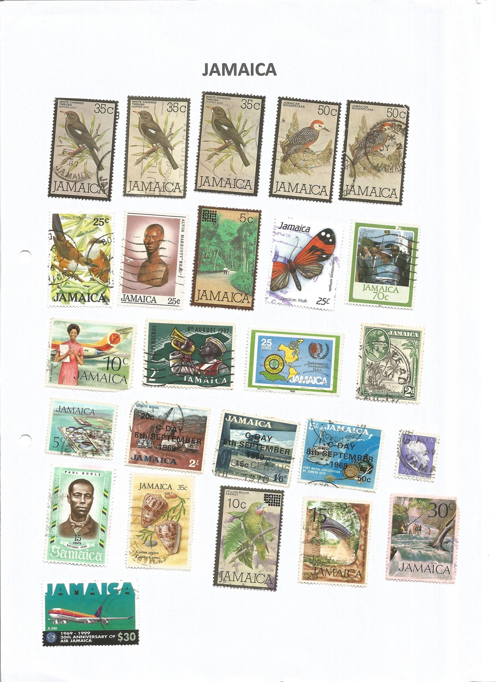 Worldwide Stamps used on 42 Album pages, Countries Include Great Britain, British Colonies & - Image 2 of 4