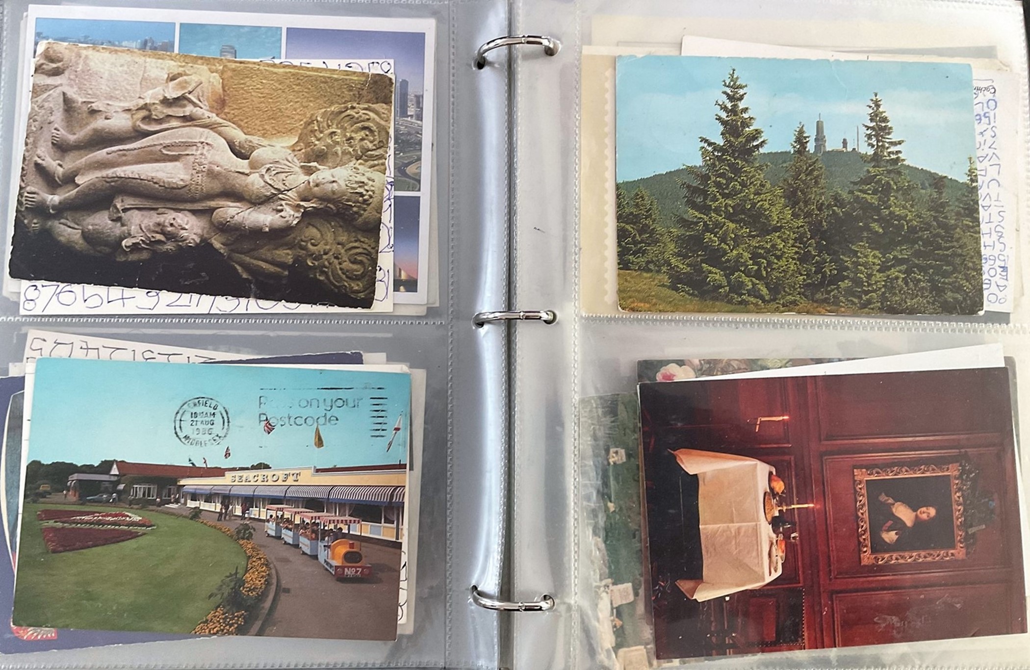 Collectors Range Album with 33 Leaves containing approx 120 varied Photos & Postcards. Good - Image 2 of 3