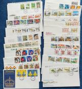 29 FDC (Clean never been addressed) with Stamps and Various FDI Postmarks, 3 Duplicates, Includes