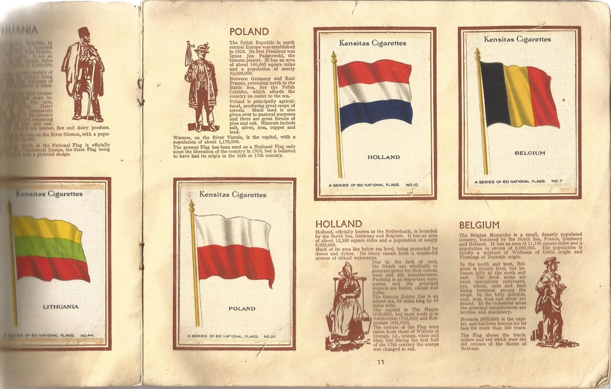 Collectors Cards / Cigarette Cards The Kensitas Album of National Flags (J Wix & Sons Ltd) some - Image 2 of 4