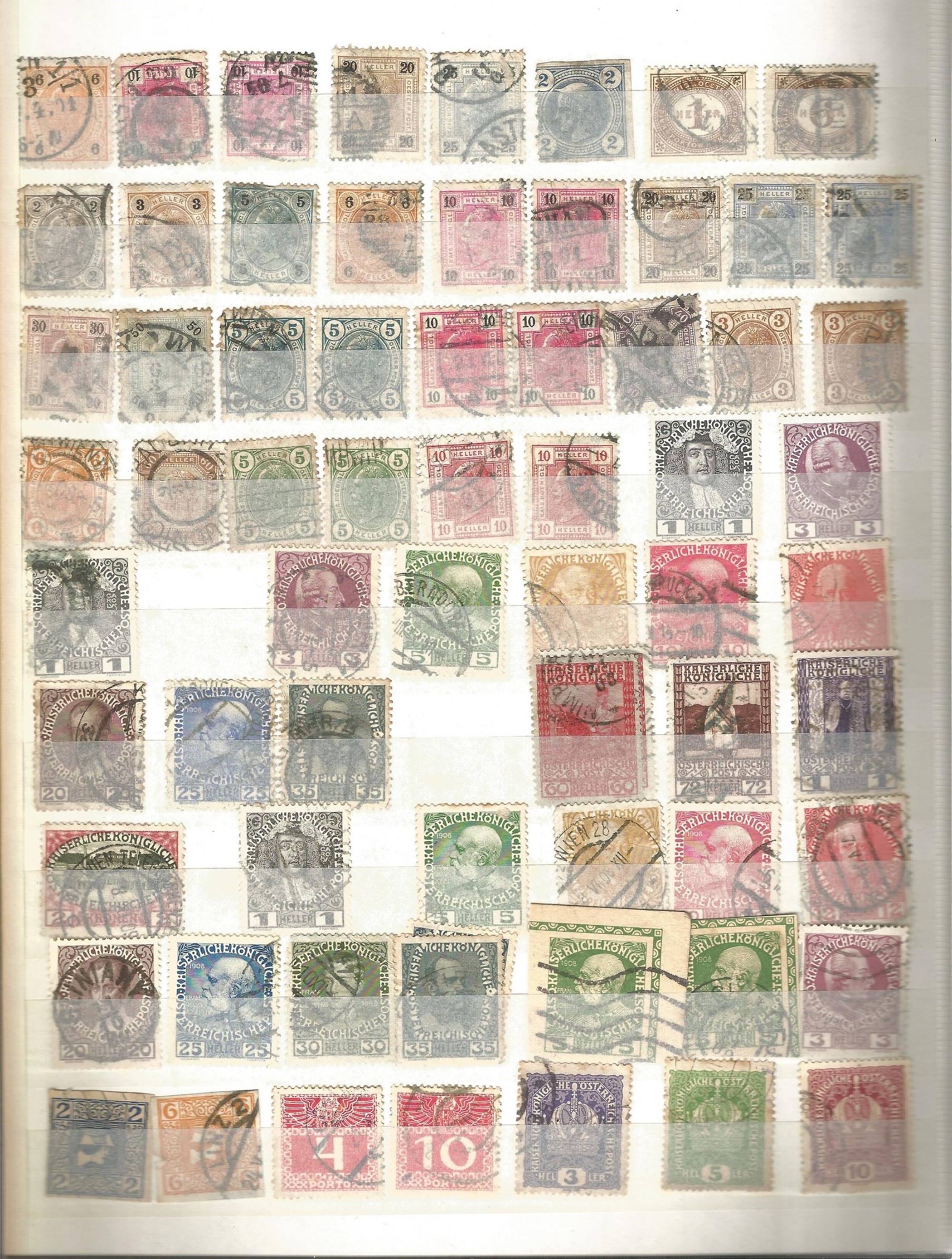 Austria used Stamps in a Stockbook with 8 hardback pages and 9 rows each side containing approx - Image 2 of 4