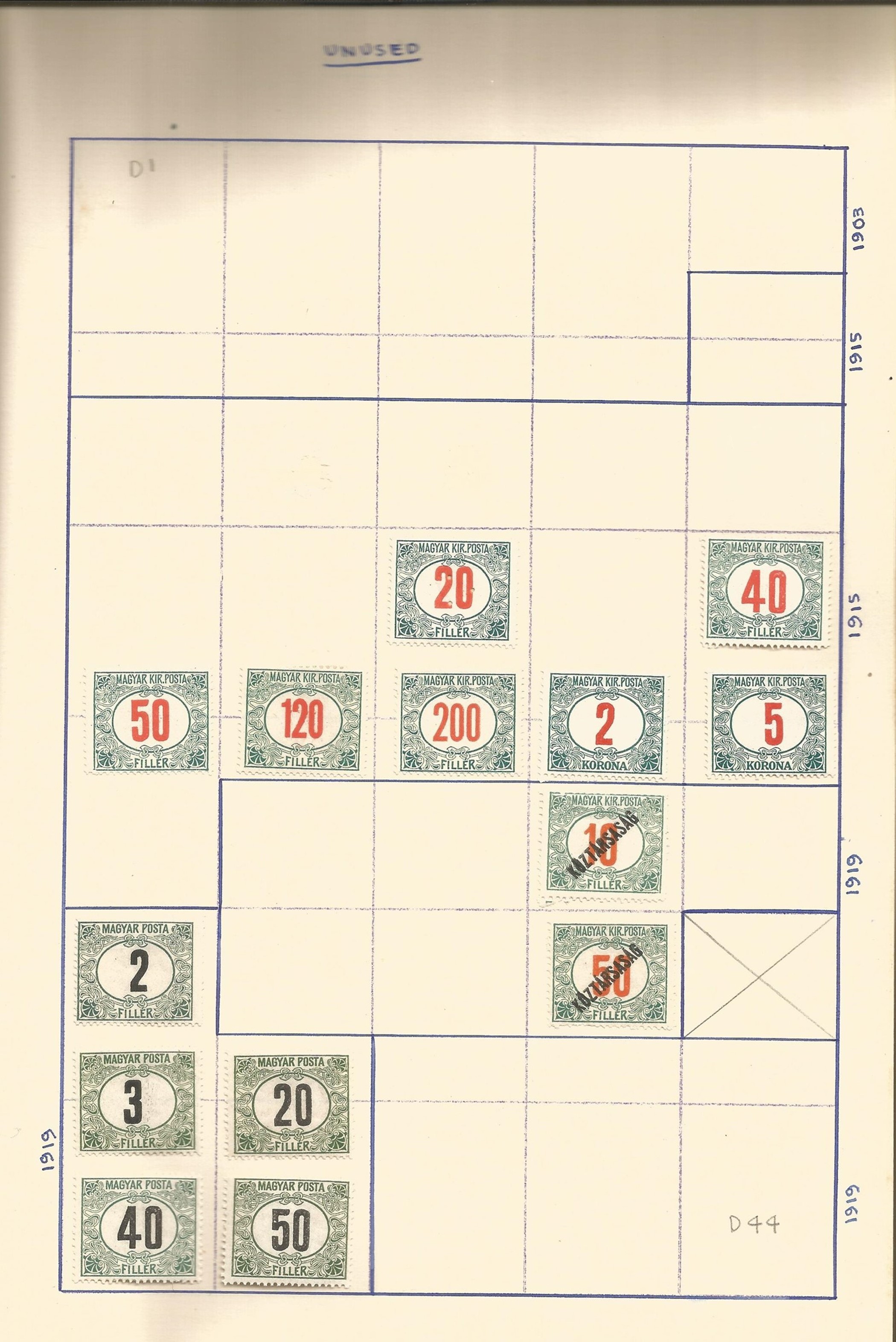 Austria, Germany & Hungary Mint & Used Stamps in an old Album, Includes Austria 1908 used, 1916, - Image 8 of 8