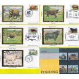 Fish and Cattle Collection, unused and in mint condition. This collection includes a fishing stamp
