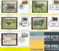 Fish and Cattle Collection, unused and in mint condition. This collection includes a fishing stamp
