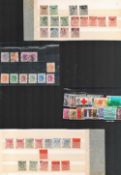 Hong Kong stamp collection of 7 hardback hagner strip pages filled with over 100 loose new and