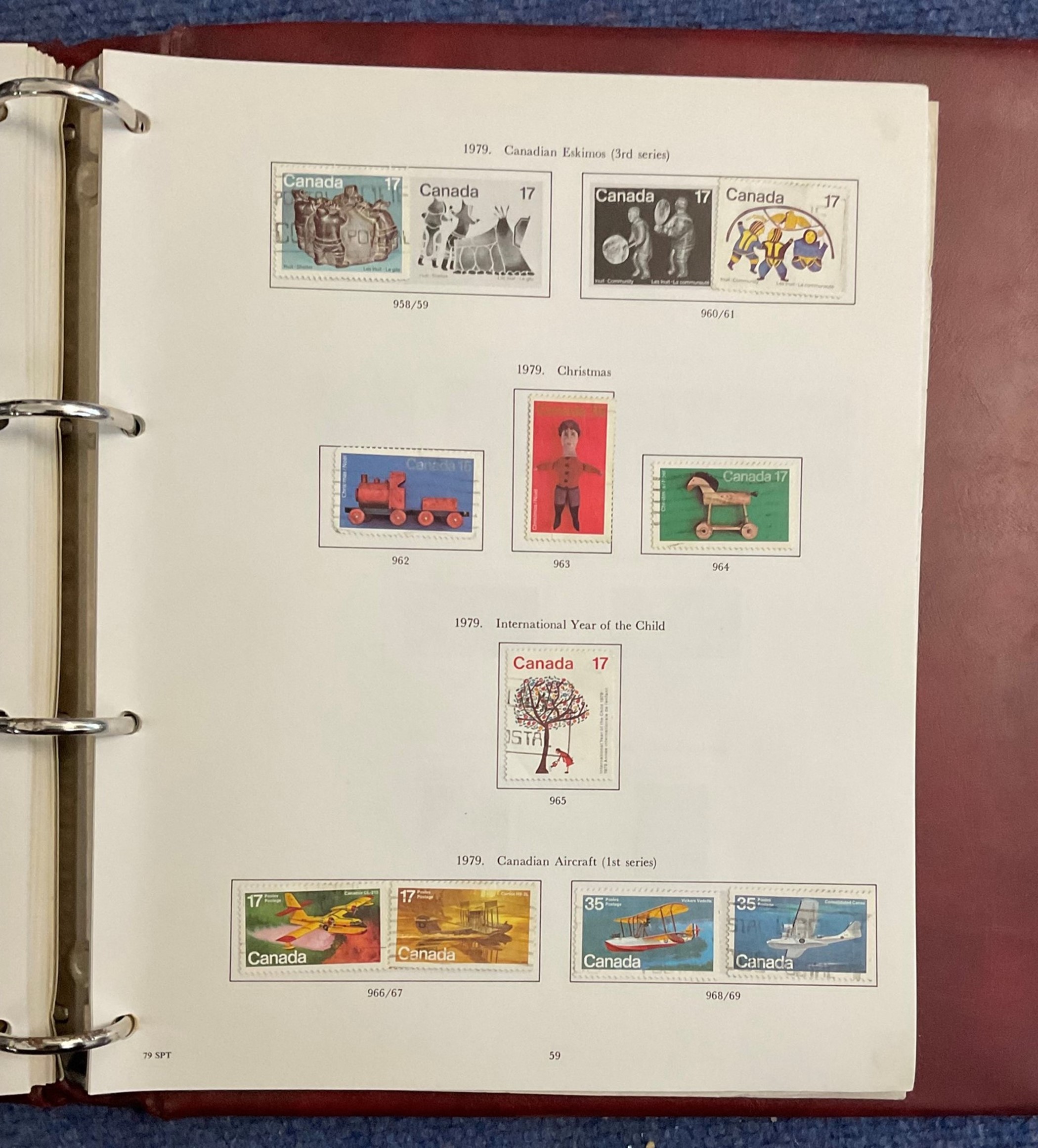 Stanley Gibbons Canada Stamp Album with a range of 250 300 Stamps from SG 434, 1951 to SG 998, - Image 2 of 2