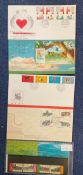 4 Hong Kong FDC with Stamps and FDI Postmarks, Plus Presentation Pack of Mint Hong Kong Stamps,