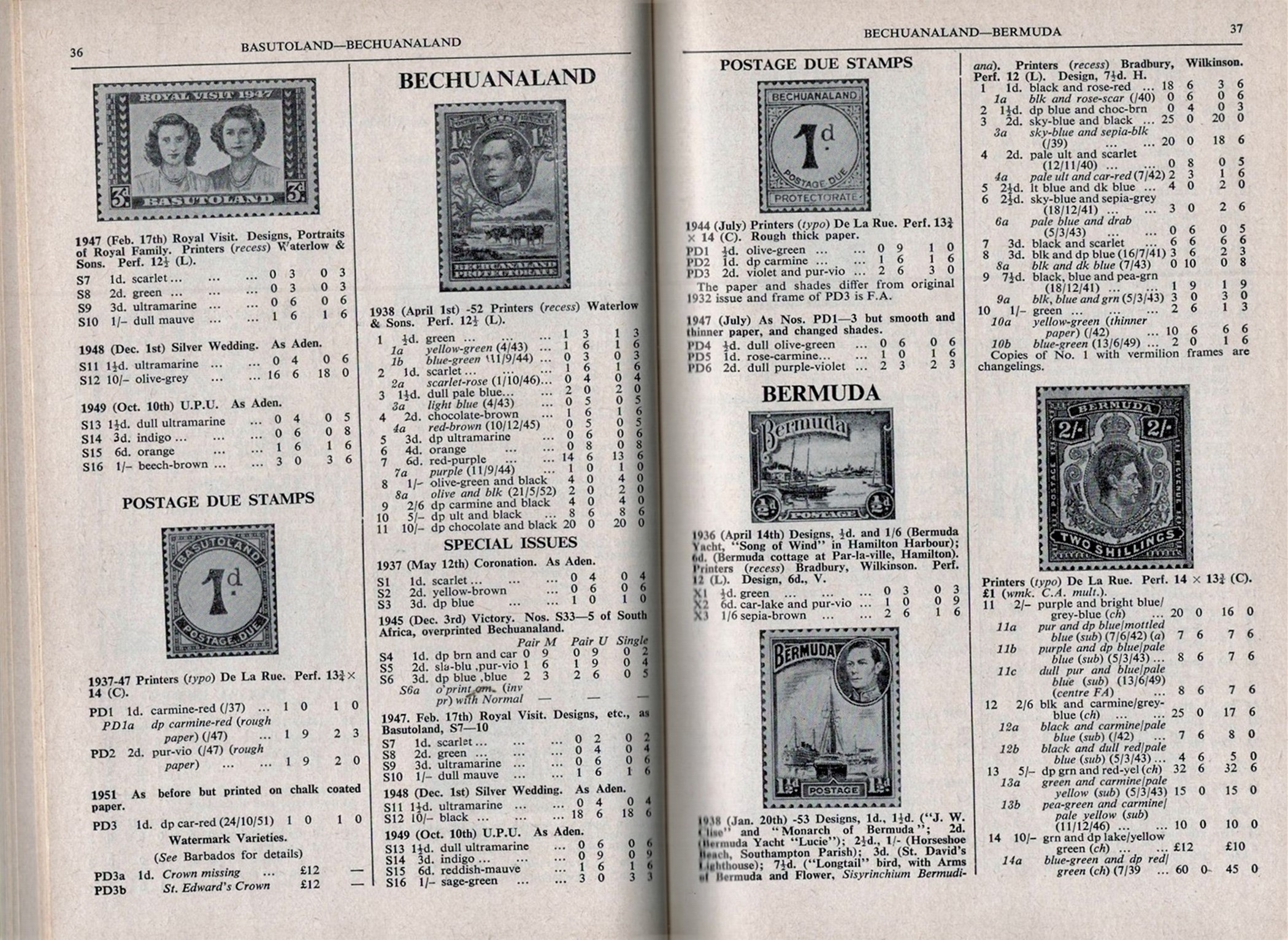 Stanley Gibbons Commonwealth Catalogue of King George VI Postage Stamps tenth edition with - Image 2 of 3