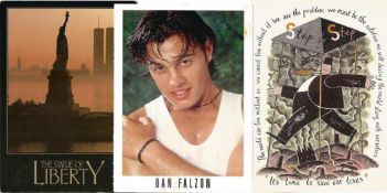 Collectors Range Album with approx 75 varied Postcards includes A HA, Dan Falzon, Christian