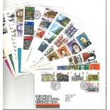 Collection of 44 FDC and Commemorative Covers with FDI Postmarks and Stamps some multiples,