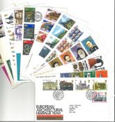 Collection of 44 FDC and Commemorative Covers with FDI Postmarks and Stamps some multiples,