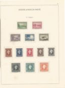 Netherlands Colonies Stamps on 31 loose Album pages, with approx 160 Stamps Mint & Used includes