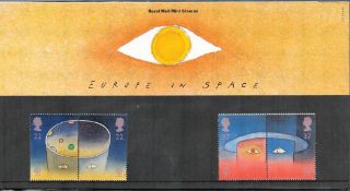 GB Mint Stamps Presentation Pack no 217 Europe in Space 1991. Good condition. We combine postage