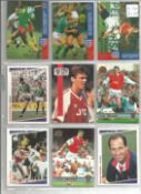 Collection of over 70 Football Trading Cards in Leaves some Multiples. Good condition. We combine
