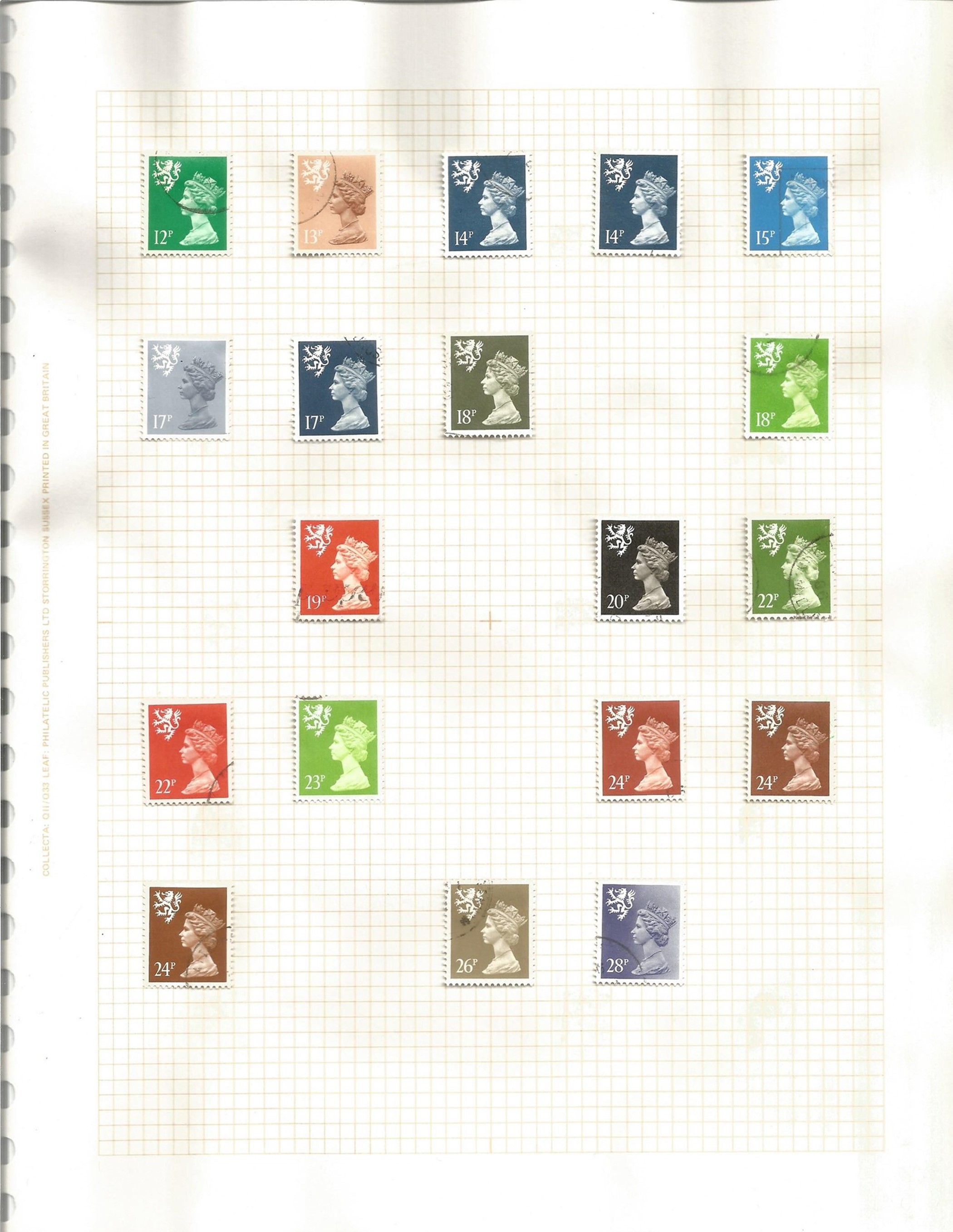 GB Used Stamps in an Album with Stamps from 1971 onwards plus Hagner Block with Definitives Includes - Image 7 of 8