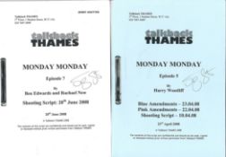 Actress Jenny Agutter Collection of Talkback Thames TV Scripts for Monday Monday Episodes 2, 4, 5,