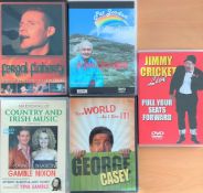 Signed DVD entertainment and music collection features 5 signatures including Jimmy Cricket Live