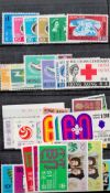 Hong Kong Mint Stamps, 33 Mint Stamps on 2 Stockcards / Hagner Blocks, Including International