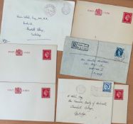 Early Government Correspondence Collection, 4 x Mint 2. 5 d Red Postcards, Envelope with Clerk of