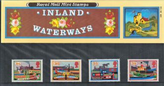 GB Mint Stamps Presentation Pack no 239 Inland Waterways 1993. Good condition. We combine postage on