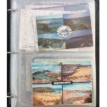 Collectors Range Album with 32 Leaves containing approx 120 varied Photos & Postcards. Good