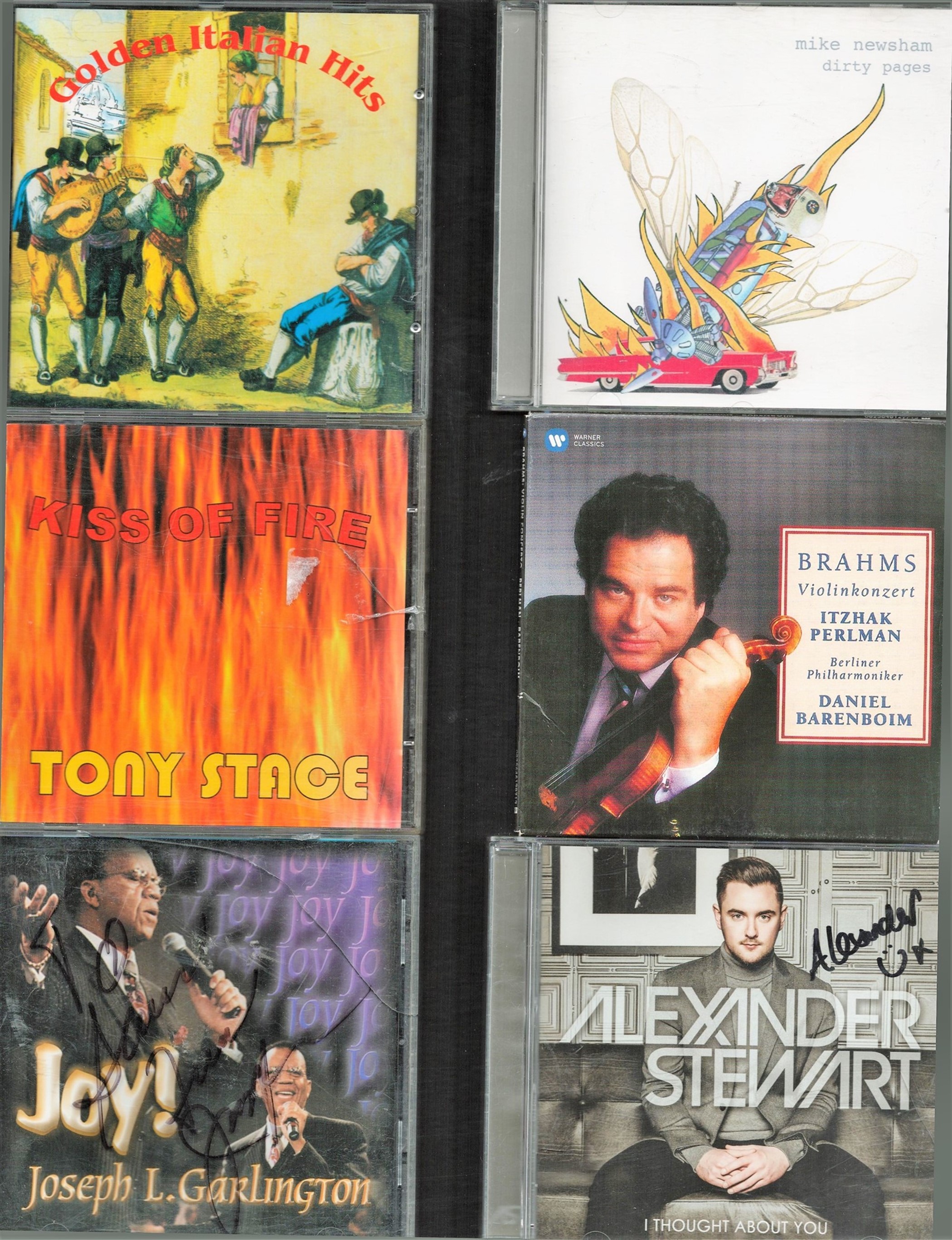 6 Signed CDs Including Joseph L Garlington (Joy) Disc Included, Compilation (Golden Italian Hits)