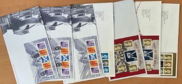 59 FDC with Stamps and Various Postmarks some multiples, Including 2 x The Golden Jubilee (Different