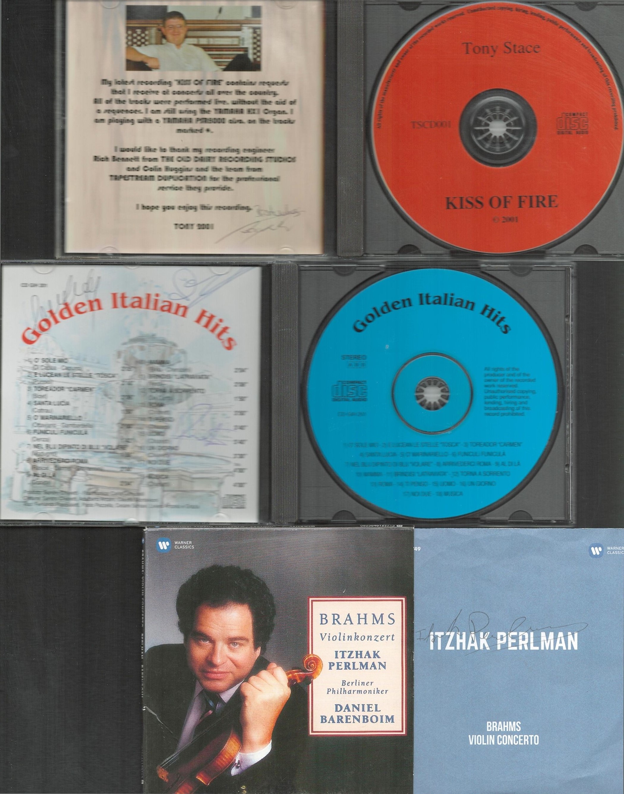 6 Signed CDs Including Joseph L Garlington (Joy) Disc Included, Compilation (Golden Italian Hits) - Image 2 of 3