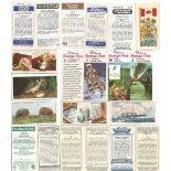 Approx 200 Assorted Cigarette / Tea Collectors Cards, mixed Includes Ancient Chinese, Ancient Egypt,