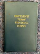 Britains First Decimal Coins, in a Presentation Wallet, Includes Half Pence, One Penny, Two Pence,
