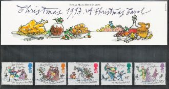 GB Mint Stamps Presentation Pack no 242 Christmas 1993 A Christmas Carol 1993. Good condition. We