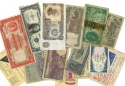 Vintage Currency collection over 20 items include currency from around the world countries such as