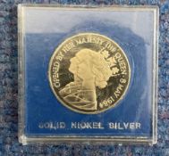 Commemorative Coin to Celebrate the opening of the Thames Barrier, 8th May 1984, Housed in a