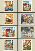 Wallace and Gromit Christmas PHQ card collection, featuring 7 PHQ cards in mint condition showcasing